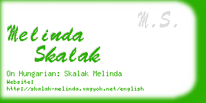melinda skalak business card